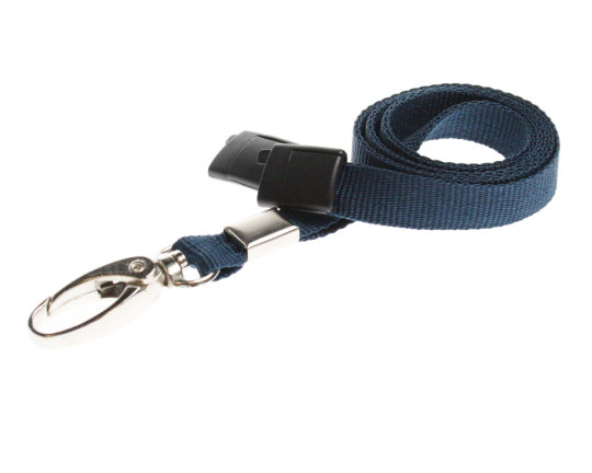 Lanyards Dark Blue - 10 mm Lanyards with breakaway and clip - Pack of ...