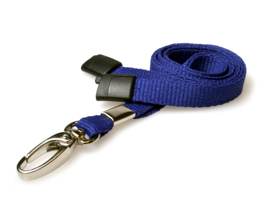 Lanyards Navy Blue - 10 mm Lanyards - Synel UK